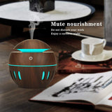 130ml Wooden Ball Humidifier - Pattern