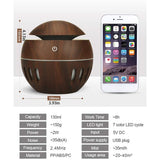 130ml Wooden Ball Humidifier - Pattern