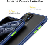 iPhone 11 Pro Shockproof Anti-Fingerprint Case - Accent Colours - Blue