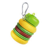 500ml Kids Collapsible Silicone Water Bottle - Hamburger