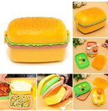 🍔ROUND / RECTANGULAR BURGER SHAPED LUNCHBOXES🍔