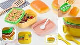 🍔ROUND / RECTANGULAR BURGER SHAPED LUNCHBOXES🍔