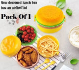 🍔ROUND / RECTANGULAR BURGER SHAPED LUNCHBOXES🍔