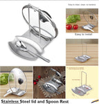 Stainless Steel Lid and Spoon Rest