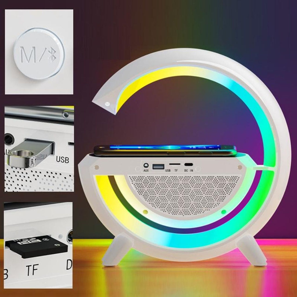 LED WIRELESS CHARGING SPEAKER - The GadgetsZone Zimbabwe