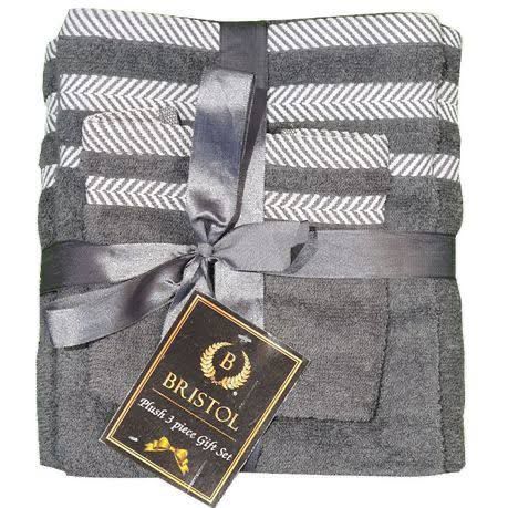 3pc Towel Set - Grey