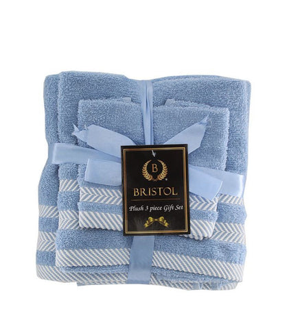 3pc Towel Set - Light Blue