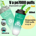 RECHARGEABLE DISPOSABLE POD - 7000 PUFFS