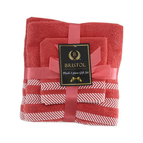 3pc Towel Set - Red