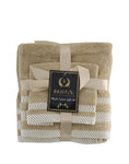 3pc Towel Set - Light Brown