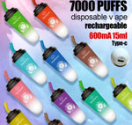 RECHARGEABLE DISPOSABLE POD - 7000 PUFFS