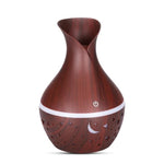 Wooden Vase Humidifier - Star Patterned - 300ml