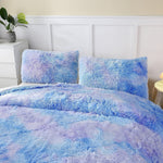 5pc Fluffy Comforter Set - Queen Size - Galaxy