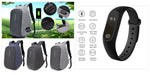 Anti-Theft Backpack and M6 Smart Fitness Band Combo