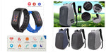 Anti-Theft Backpack and WearFit Health Tracker Combo