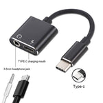 2-in-1 USB Type-C to 3.5mm Audio Jack and USB Type-C Charger