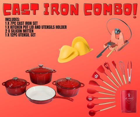 Cast Iron Combo - RED