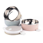 Portable Thermal Insulated Stainless Steel Triple Layer Lunch Box