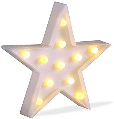 Star Night Light - 26cm (White)