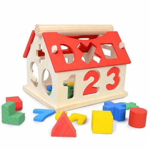 Wooden House Shape Sorter