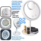 Magnifying Mirror with LED and Fan