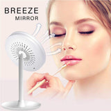 Magnifying Mirror with LED and Fan