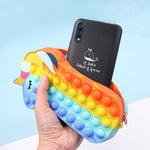 Unicorn Shaped Popper Pencil Bag