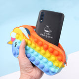 Unicorn Shaped Popper Pencil Bag