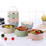 Portable Thermal Insulated Stainless Steel Triple Layer Lunch Box