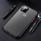 iPhone 11 Pro Shockproof Anti-Fingerprint Case - Accent Colours - Black