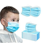 3Ply Kids Disposable Masks - BLUE - 50 Pack
