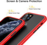 iPhone 11 Pro Shockproof Anti-Fingerprint Case - Accent Colours - Red