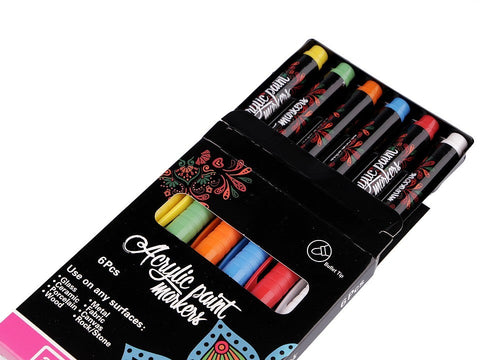 Acrylic Paint Markers 6 pack