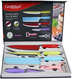 CookStyle Daily use 6pc Knife Set - Coloured