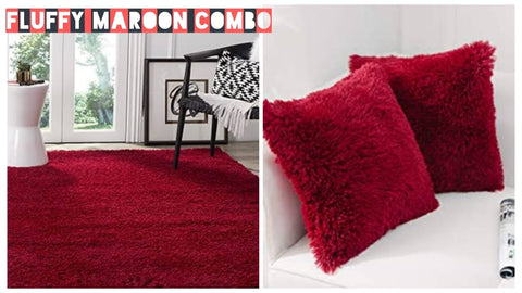 Fluffy Combo - Maroon