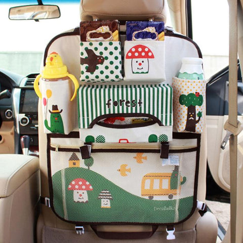 Brown Forest Car Seat Organizer