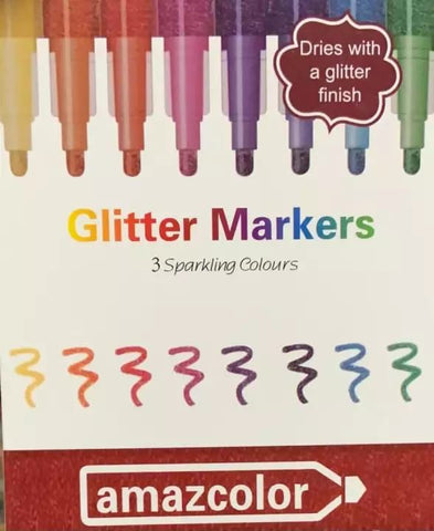 Glitter Markers 3 Pack
