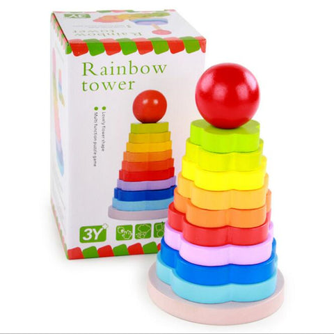 Wooden Rainbow Tower