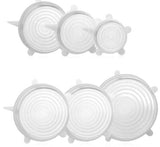 Silicon Stretch Lids - Set of 6