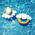 Rainbow Floating Drink Holder - Set of 4