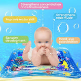 Water Tummy Time Mat - BLUE