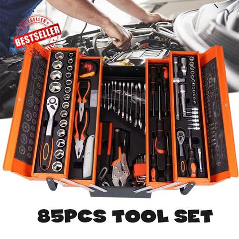 85 pc Tool Box Set With Metal Box – Grabbit Online