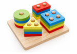 Four Column Geometric Shape Builder