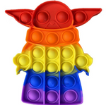 Rainbow Yoda - Popping Fidget Board
