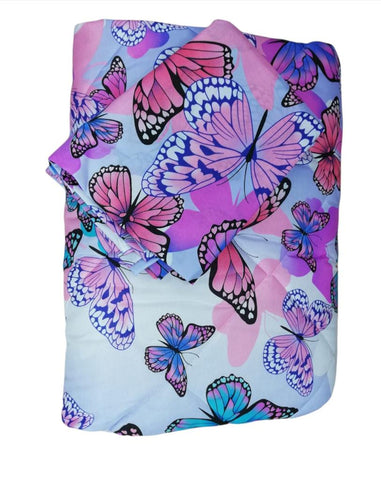 5pc Comforter Set - Double Bed Size - Butterflies