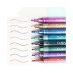 Metallic Self Outlined Marker Pen - Set of 8