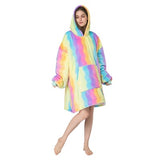 TV Blanket Hoodie - Rainbow