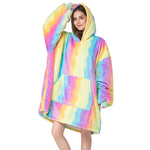TV Blanket Hoodie - Rainbow