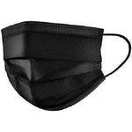 3ply Black Disposable Masks -50 Pack