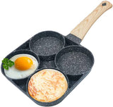 Multifunctional 4-Holes Non-Stick Egg & Burger Frying Pan